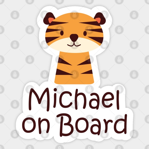 Michael on board sticker Sticker by IDesign23